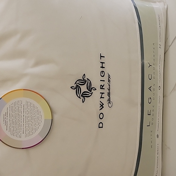 Hungarian Goose Down Duvet Insert, Queen 90x94" - Picture 2 of 4